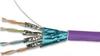 Bare Copper Lan Cable Cat 7 4Pairs PVC Sheath 600MHZ