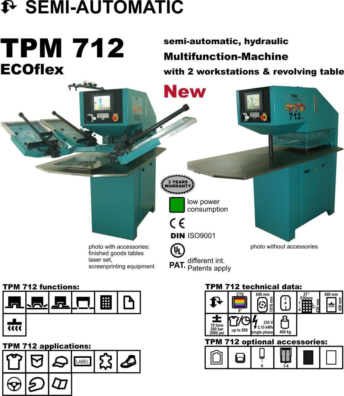 Multimedia Multifunction Embossing Debossing Machine for Textile & Lea