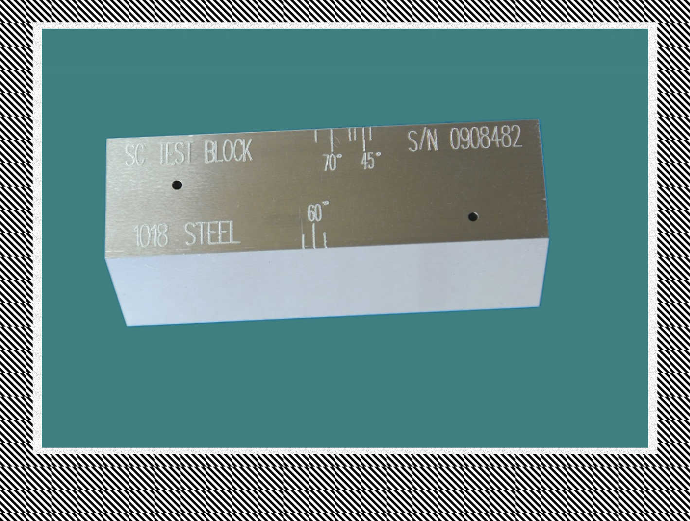 New SC Distance Cal Block UT Test Block Inch ,1018 Steel）Unbranded/Generic 
