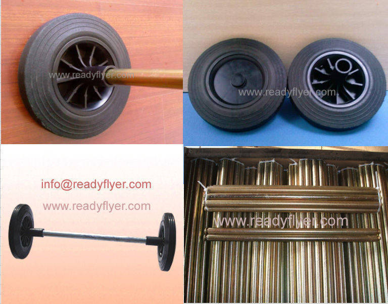 Dustbin wheel, garbage bin rubber wheel, refuse can wheel and axle, Buy