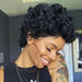 Pixie Cut Short Curly Wig 13x1 Transparent Lace Human Hair Wigs Fo