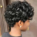 Pixie Cut Short Curly Wig 13x1 Transparent Lace Human Hair Wigs Fo