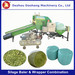 Mini silage baler and wrapper combination machine