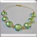 Muranoglass Choker with pearls and gold leaf - an ideal gift