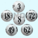 Bingo ball, lotto ball, keno ball, ping pong ball, table tennis,