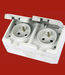 IP54 waterproof  wall switch and socket 414series