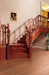 Solid wood stairs
