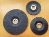 Glassfibre backing plates for flap discs