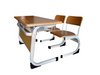 School desk and chair