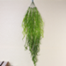 Faux curly leaf wall hanging decorative vine with 5 branches