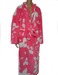 Women knit fleece robe