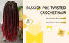 Passion Twist Crochet Hair 6/8/12/18 Inch Short Bob Pre-Looped Cro