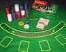 Casino Poker Blackjack Set In Tin Incl. 200 Chips+Rack+Mat+Cards