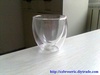 Glass double wall cup