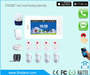 7 inch HD Touchpad Gsm Alarm System App control Alarm