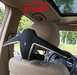 Car seat headrest coat hanger