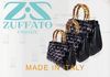 Zuffato Luxury Women Leather Hand Woven Bag Made in Italy
