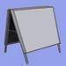 Wall picture shelf, folded panel, promotion table, aluminum frame,