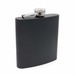 6oz matt black hip flask stainless steel flask