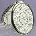 Compact mirror with SWORSKI crystal