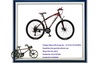 26 inch mountain bicycle with suspension fork