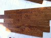 Solid handscraped oak flooring