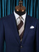 Striped blue neckties wedding ties formal wear neckties