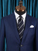 Striped blue neckties wedding ties formal wear neckties
