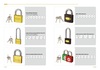Padlock, brass&iron padlock, combination padlock, discuss padlock