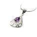 925 Sterling Silver Jewelry Pendant with CZ Stone