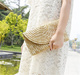 Online wholesale wheat women handbag eco-friendly Straw custom large B