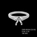 18K White Gold Semi Mounting Ring