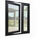 China factory aluminium alloy casement window with double glass