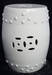 Chinese White ceramic Garden Stool WRYAY212