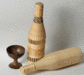 Woven bottle and Wine glass