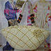 Fashion jewelry and straw handbag