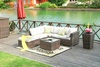 Outdoor patio garden furniture rattan wicker sofa