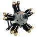 325 5-Cylinder Radial Dual Plug Muffler Engine by Saito