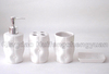 Love shape handmade ceramic bathroom set