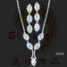 Crystal necklace and earring set