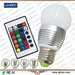 3w 1pcs RGB led bulb
