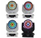 36pcs 10W 4in1 LED Wash Zoom Moving Head with 3 Virtual Color Wheel