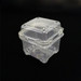 Clear plastic disposable clamshell fruit container or box