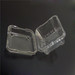 Clear plastic disposable clamshell fruit container or box
