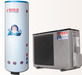 Air source/air to water heat pump water heater for domestic hot water