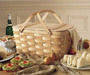 Gift, fruit, bread basket, wooden, wicker, plastic basket, bamboo torch