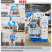 Vertical horizontal universal milling machine