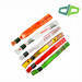 Plastic and metal clip woven wristband