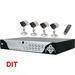 4 Channel Mpeg4 DVR with 4 Sony CCD Cameras