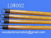 PVC coated wooden broom stick